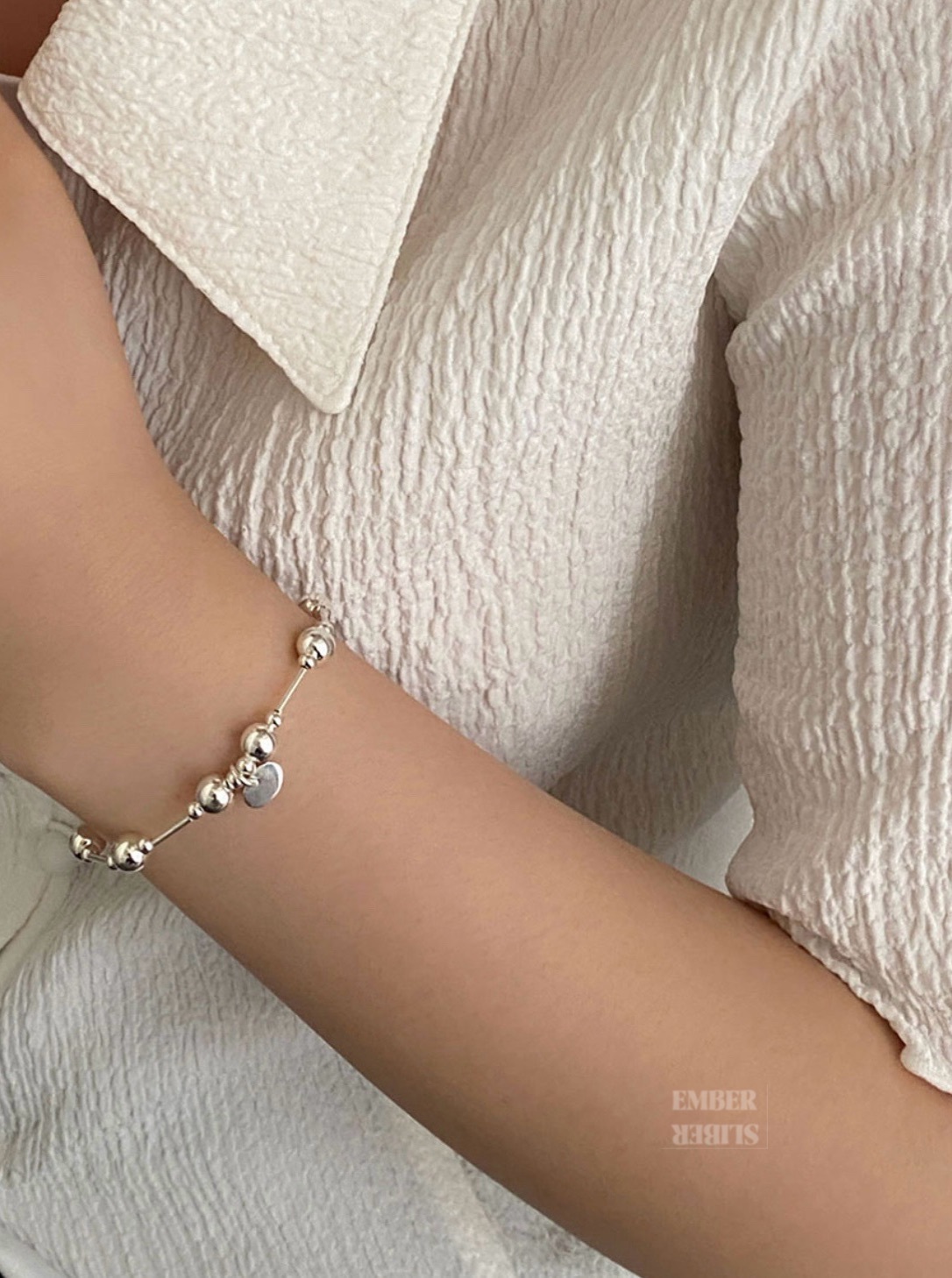 ✨✨S925 SILVER ELASTIC BALL BRACELETS