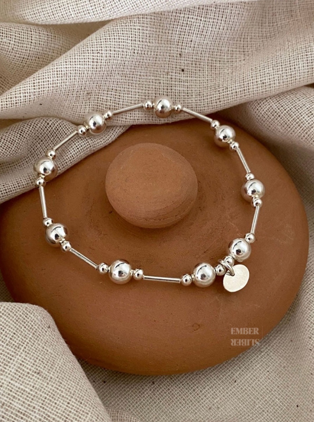 ✨✨S925 SILVER ELASTIC BALL BRACELETS