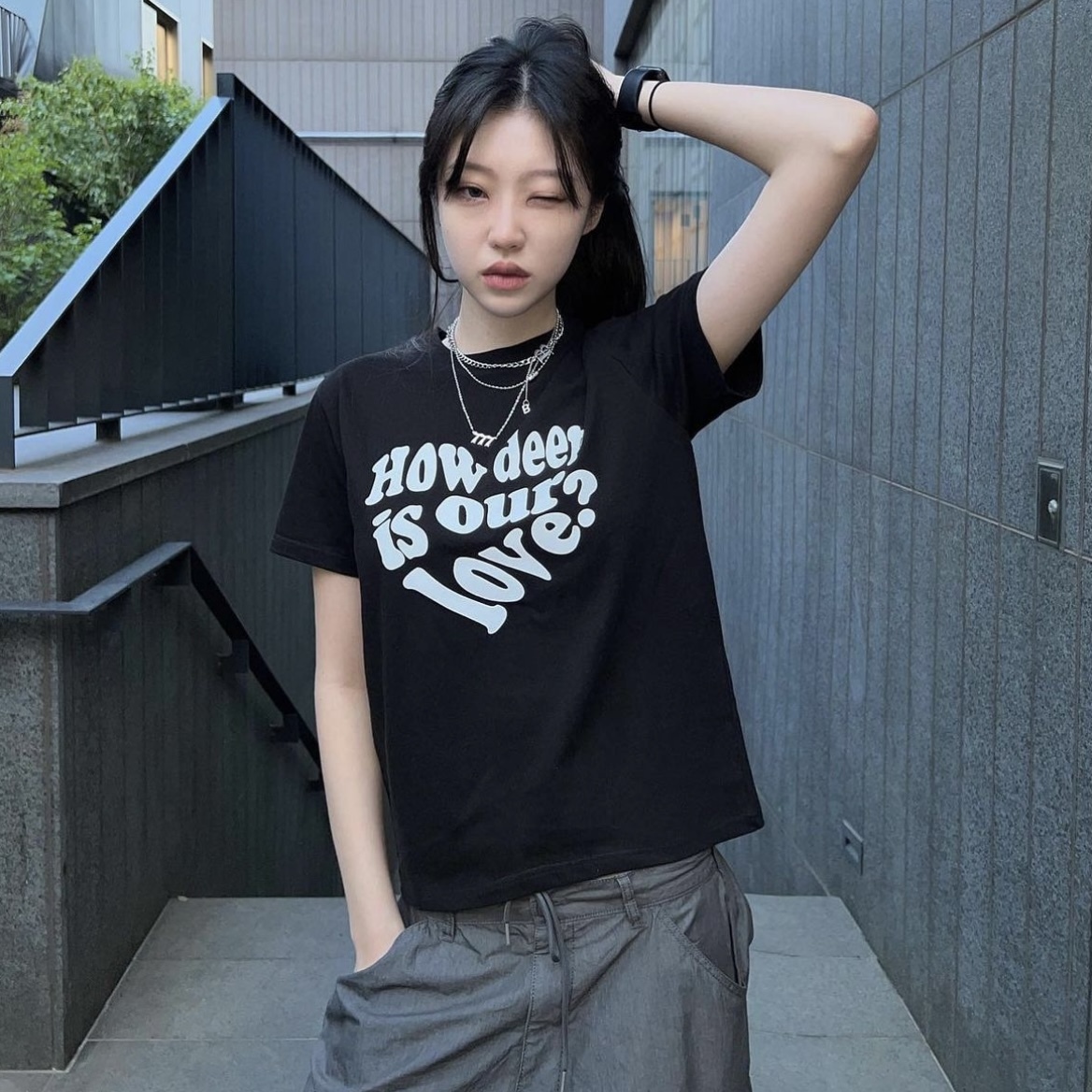 <預購> 官網限定優惠 韓國LUV IS TRUE 純棉英字母愛心短T #Luvistrue