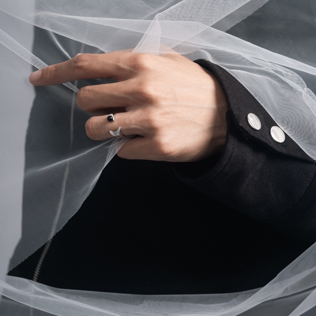 【BLUZ】純銀珠玉光耀戒指