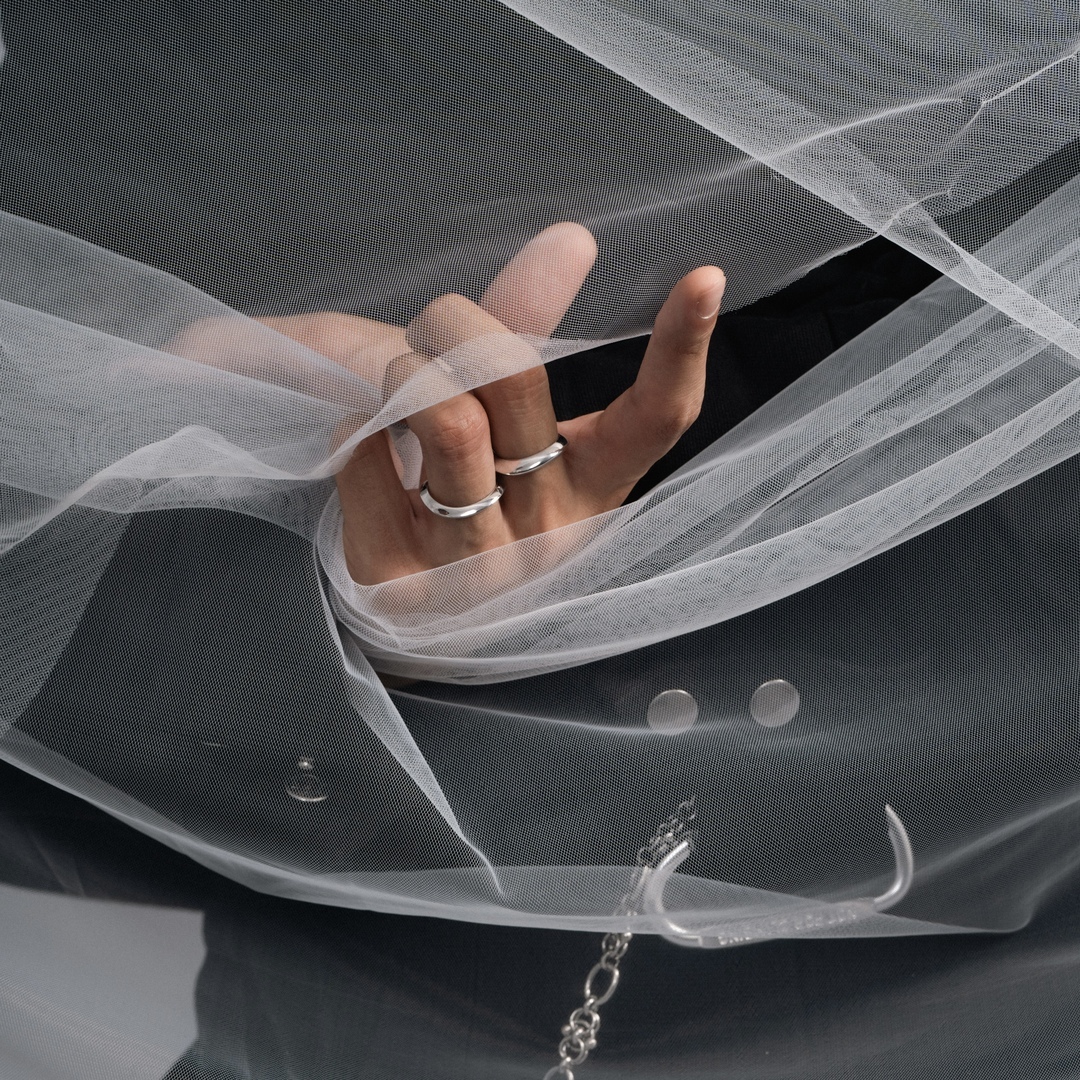 【BLUZ】純銀簡約波濤戒指