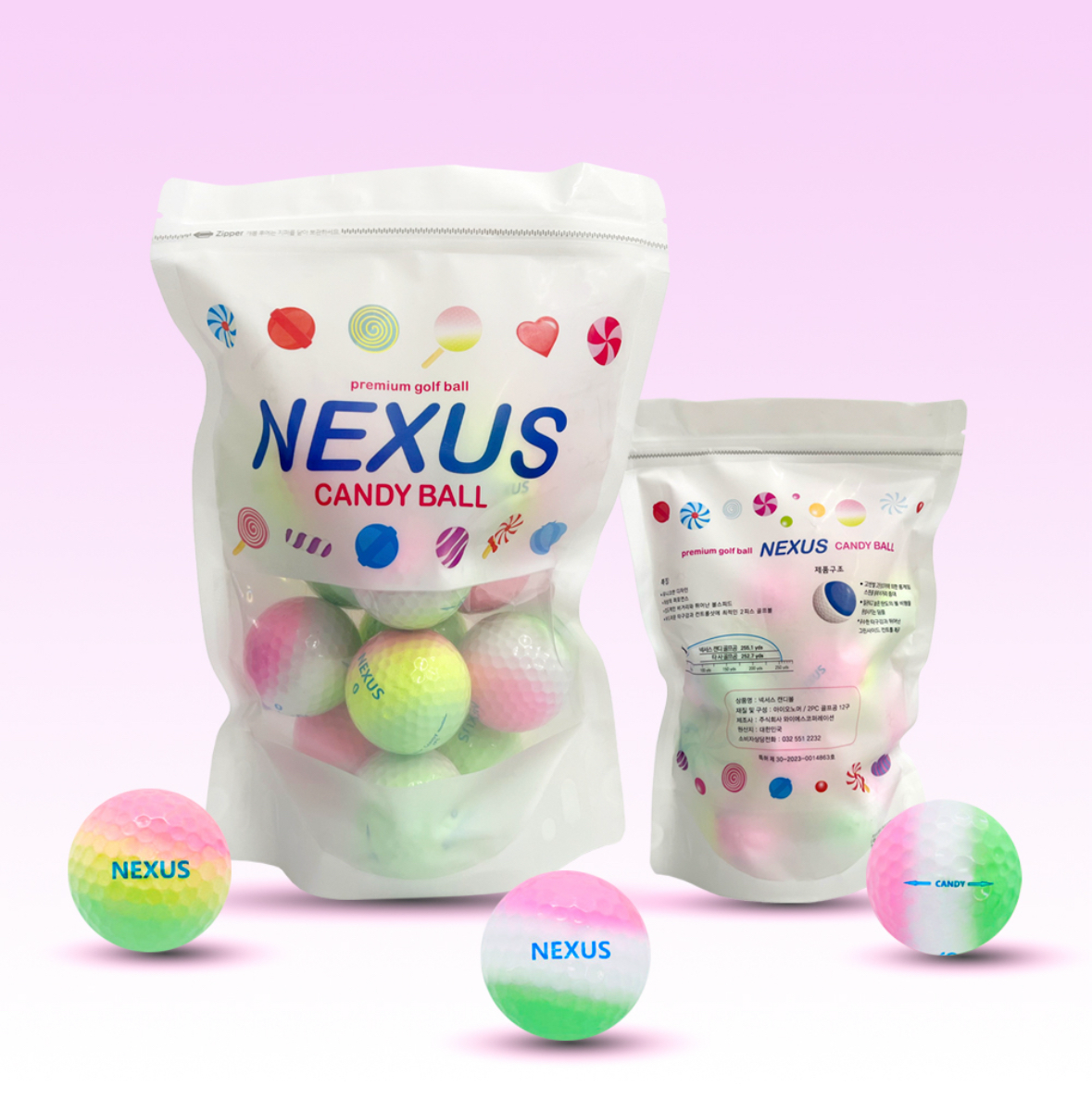 Nexus 馬卡龍 棉花糖高爾夫球（12顆）