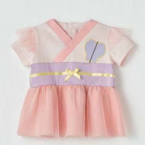 日單 Futafuta乙姬粉色短袖/包屁衣