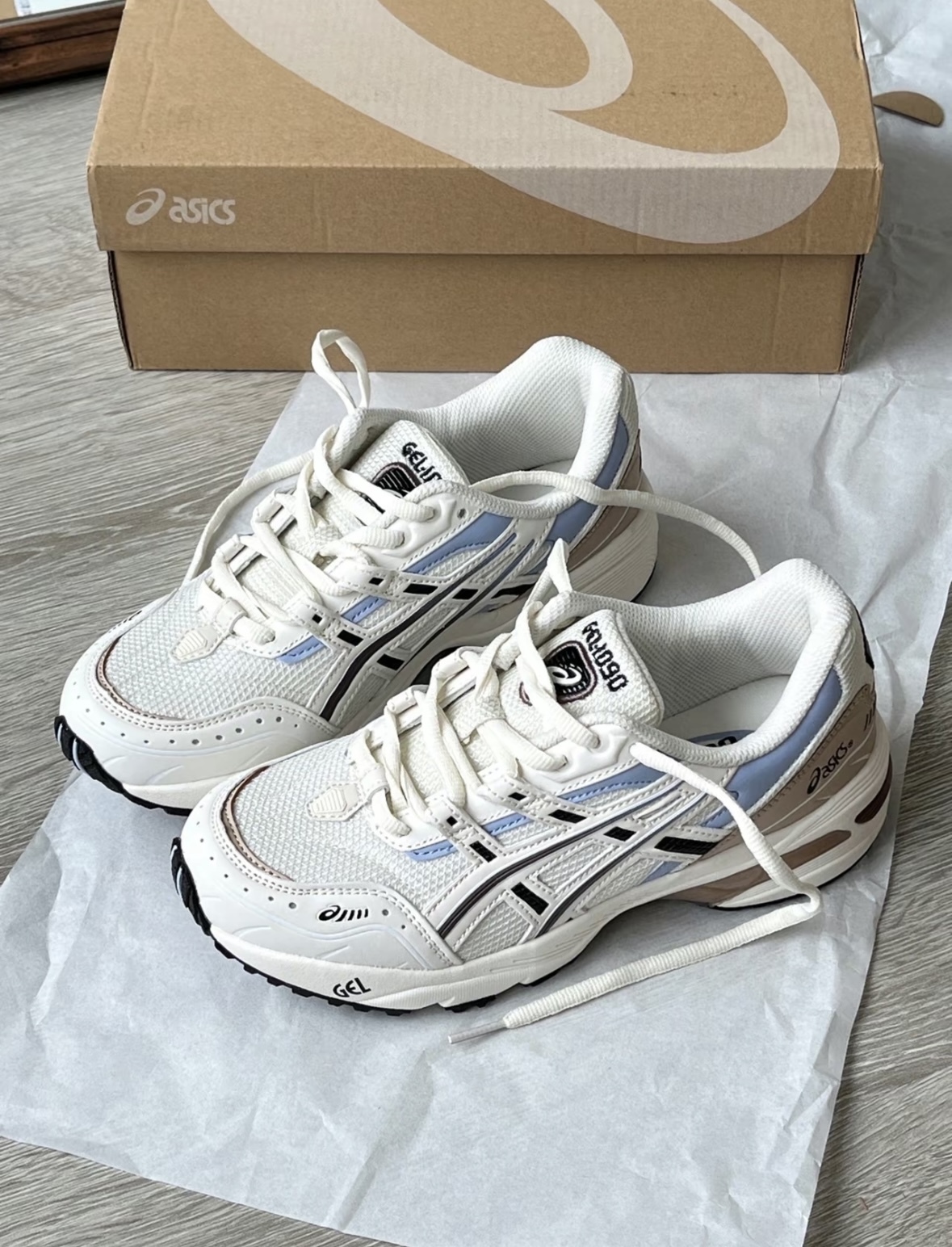 Asics Gel-1090 米棕色 米色  復古 老爹鞋 慢跑鞋 1203A243-023/預購