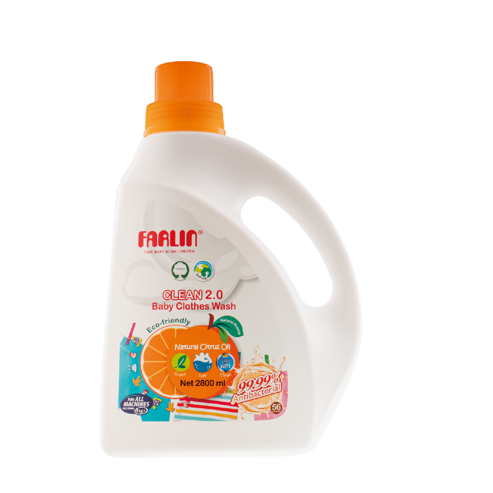 【FARLIN】橘油抗菌嬰兒洗衣精/罐裝 2800ml