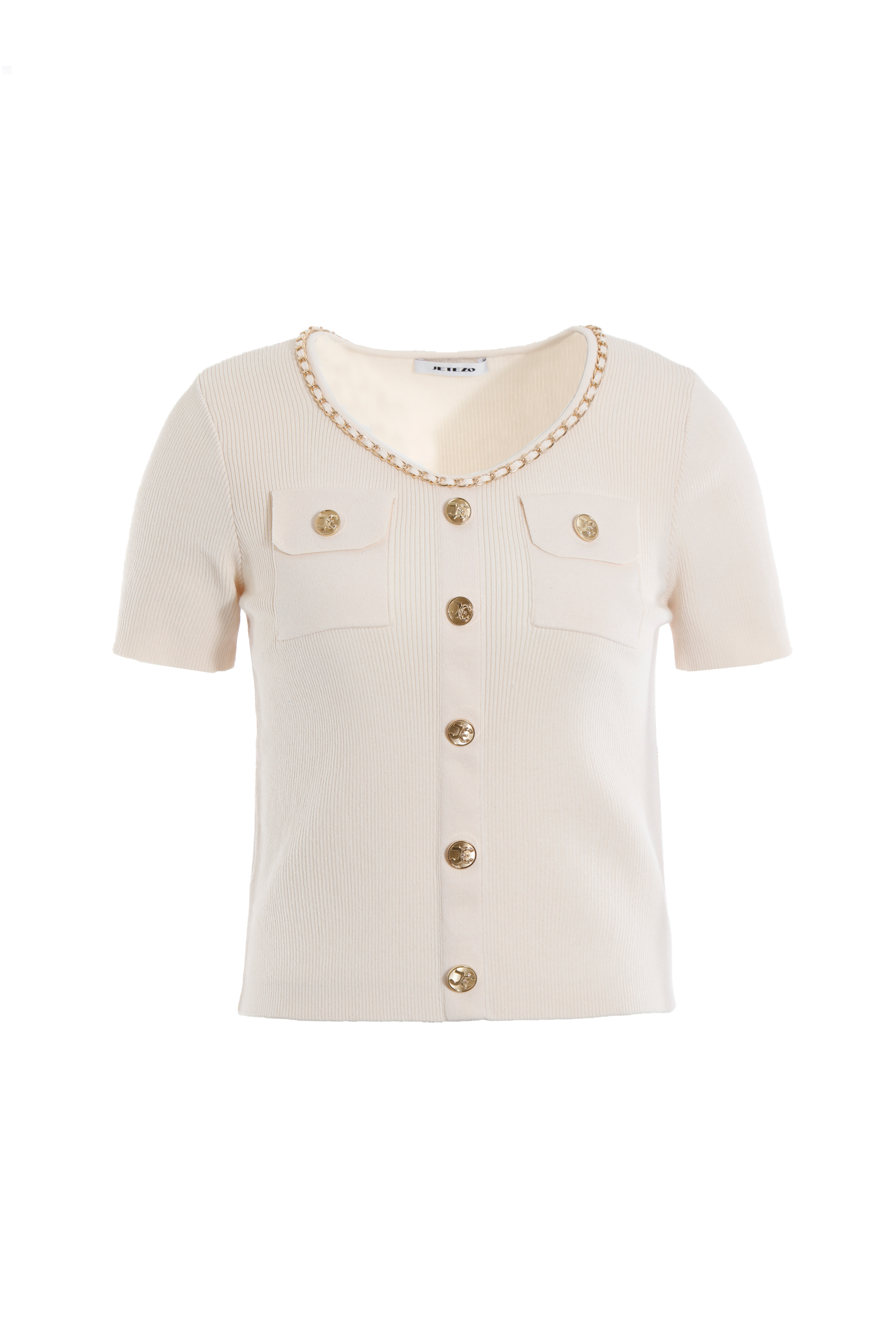 BD10219A1 光之森林桃心領短袖小香線衫（2色）