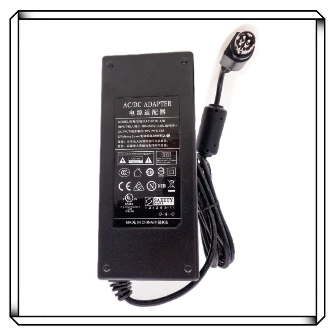 Synology 群暉 12V 8.33A 100W 4針 變壓器 NAS變壓器