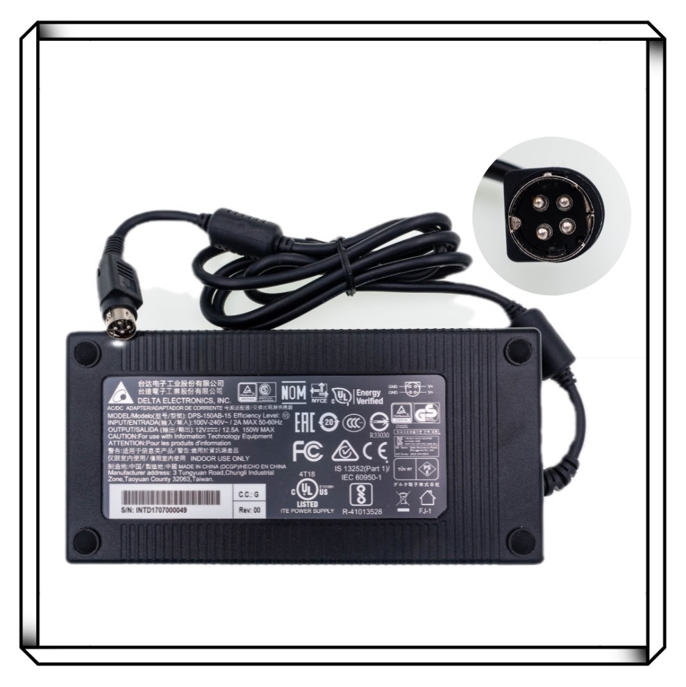 台達 150W 4針變壓器 電源 (右正左負) DPS-150AB