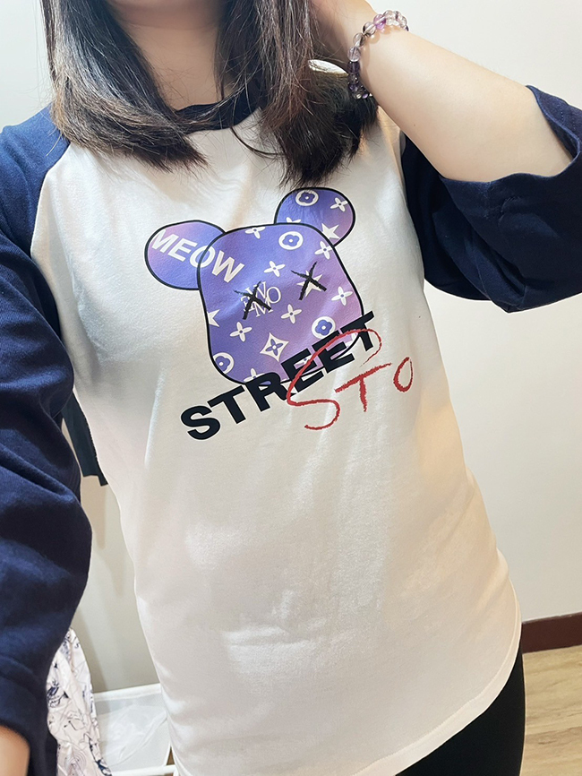 拉克蘭七分袖上衣-一色