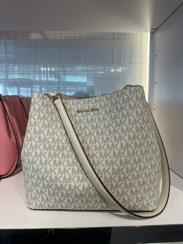 [S] MICHAEL KORS 35S4G3FS2V PRATT MD BUCKET SHOULDER BAG,LT CREAM MULTI, 196237629739 (SMK846)