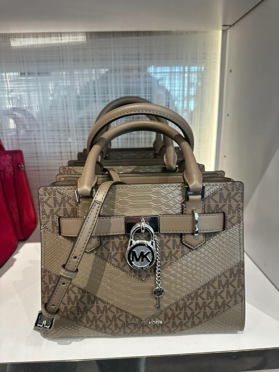 [S] MICHAEL KORS 35R4SHMS1L HAMILTON SM SATCHEL,DUSK MULTI, 196237488008 (SMK849)