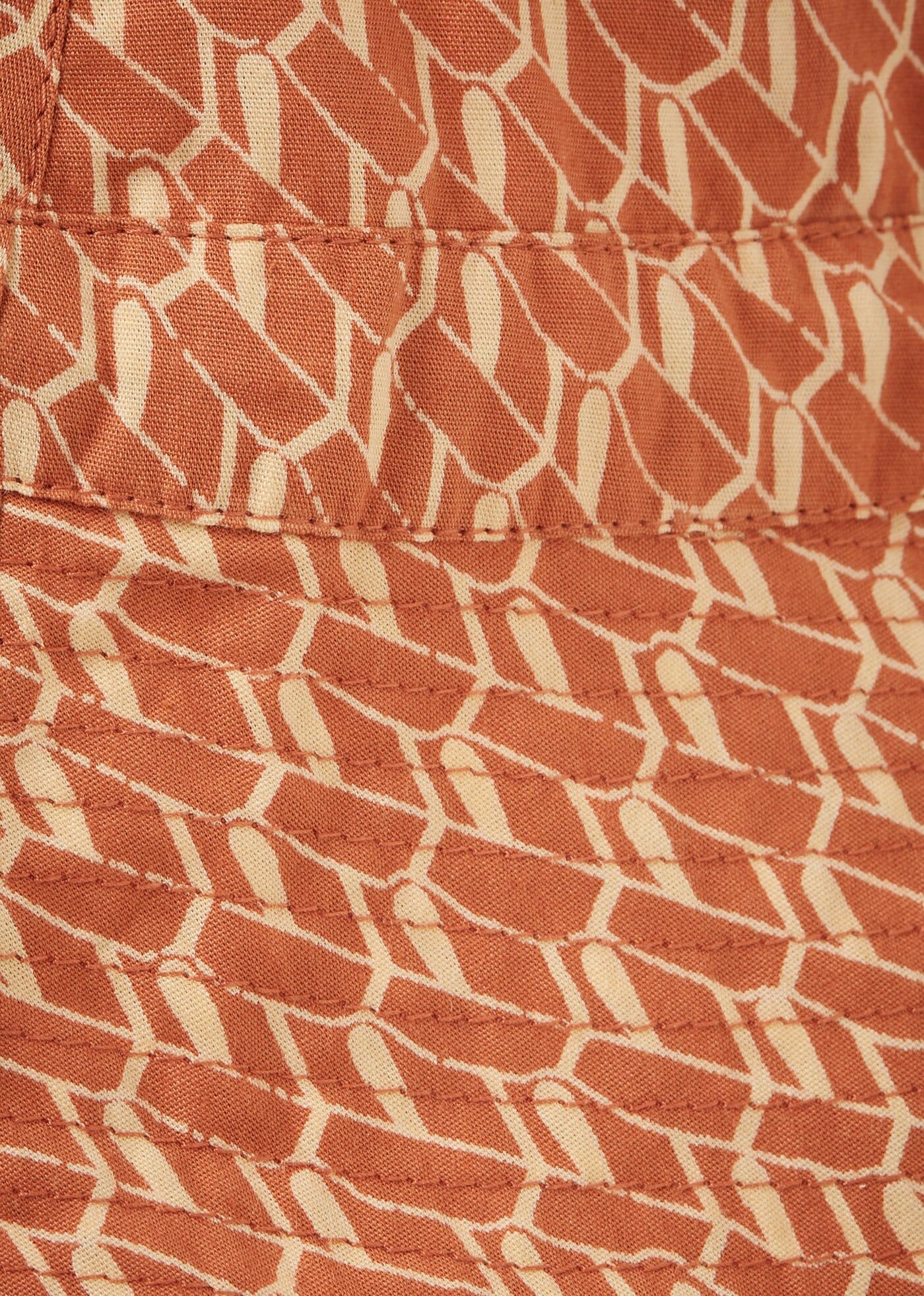 帽子 CARAMEL  CEDRUS HAT APRICOT GEO PRINT  M Caramel - CEDRUS HAT - APRICOT GEO PRINT