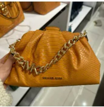 [S] MICHAEL KORS 35R4G7NC1G NOLA SM CHAIN CLUTCH,CIDER, 196237487254 (SMK851)
