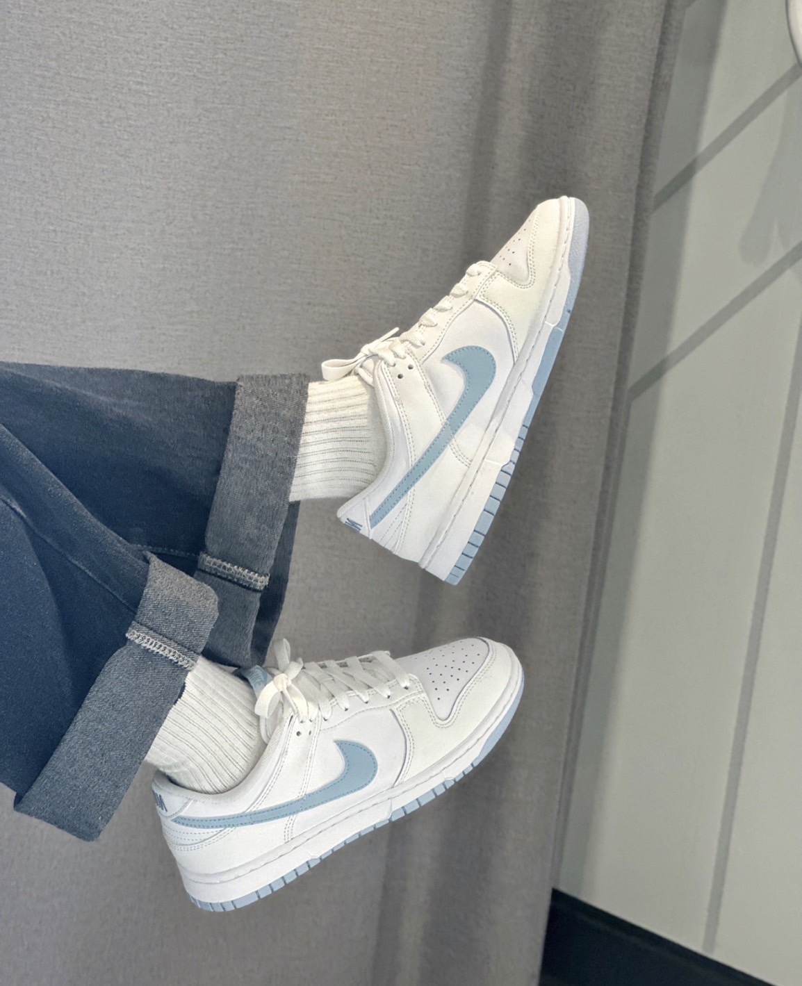Nike Dunk Low 海鹽牛奶 男款 藍白