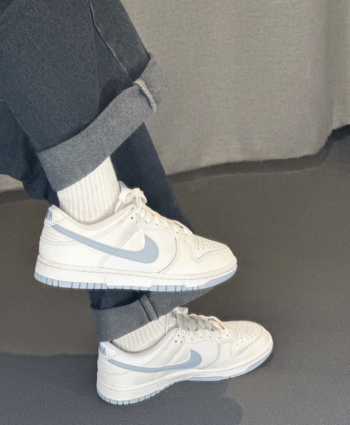 Nike Dunk Low 海鹽牛奶 男款 藍白