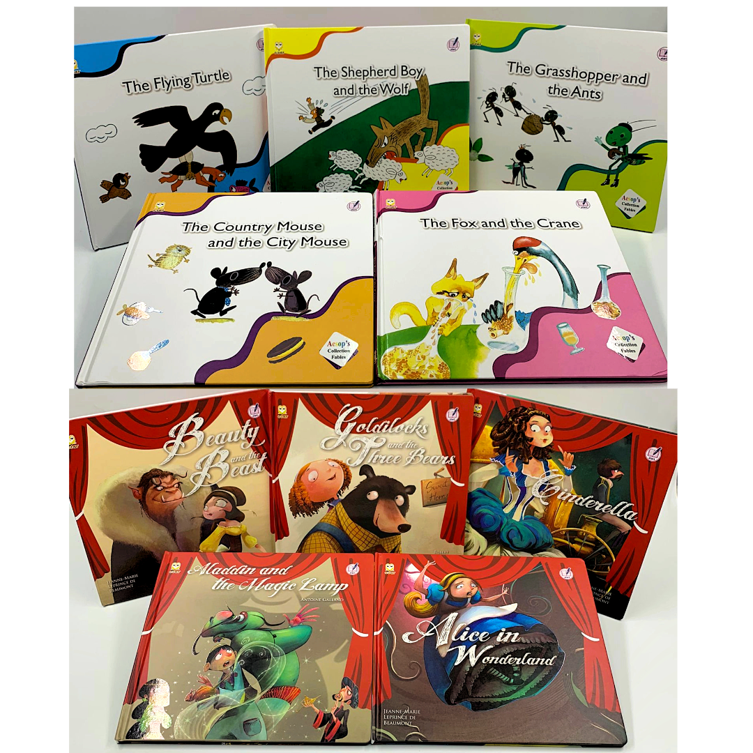 格林童話&伊索寓言 英文故事 一套10本