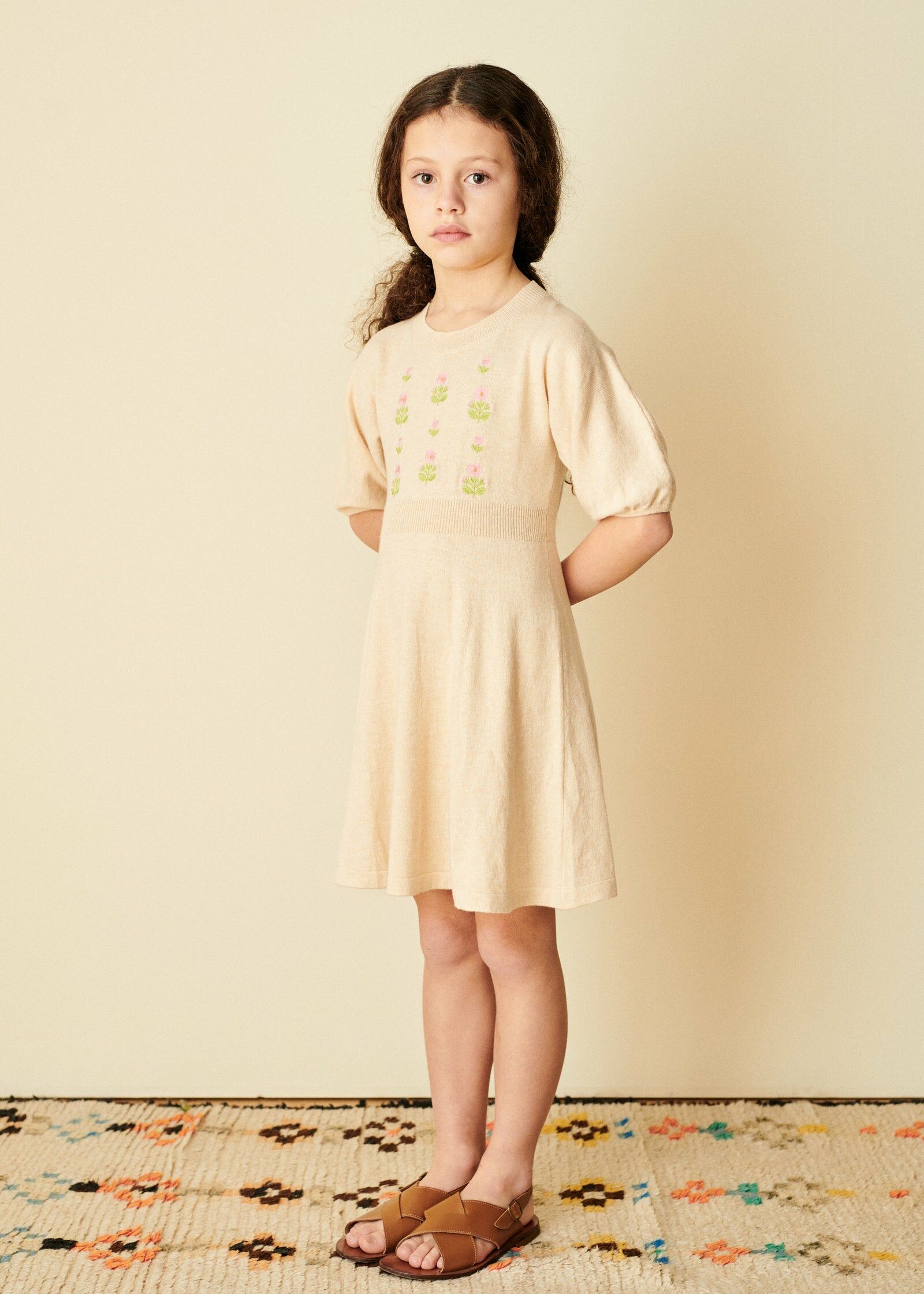 Caramel -SOYBEAN DRESS - ECRU