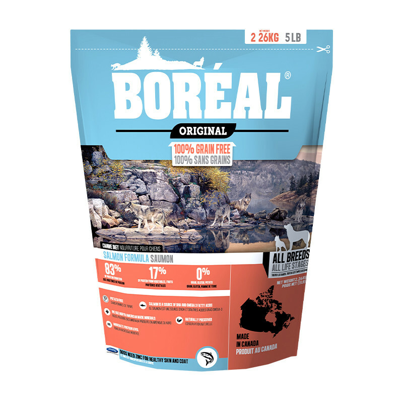 加拿大【BORÉAL波瑞歐】無穀帝王鮭全犬配方5LB