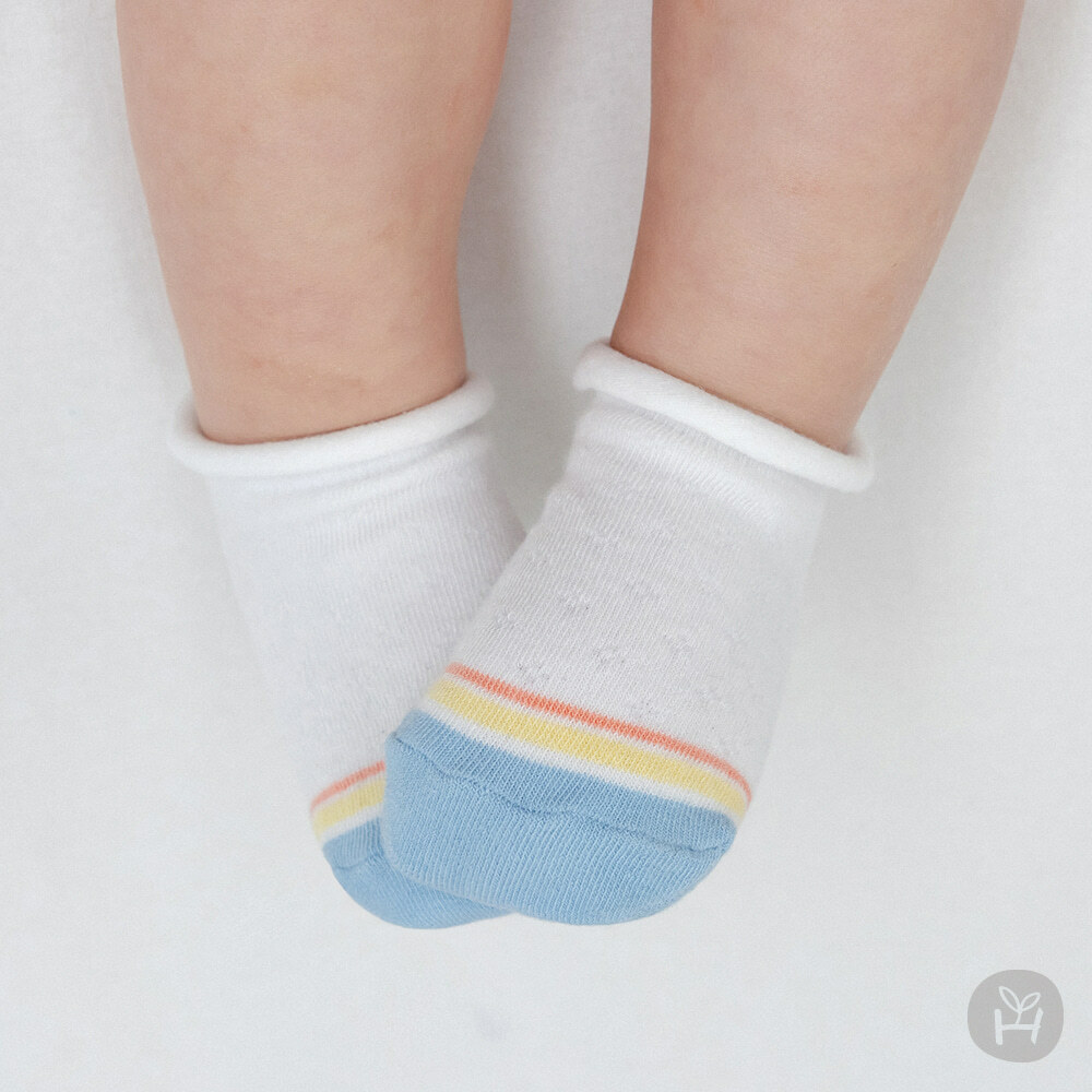 Happy Prince◼︎Ayla 雙色滾邊襪襪