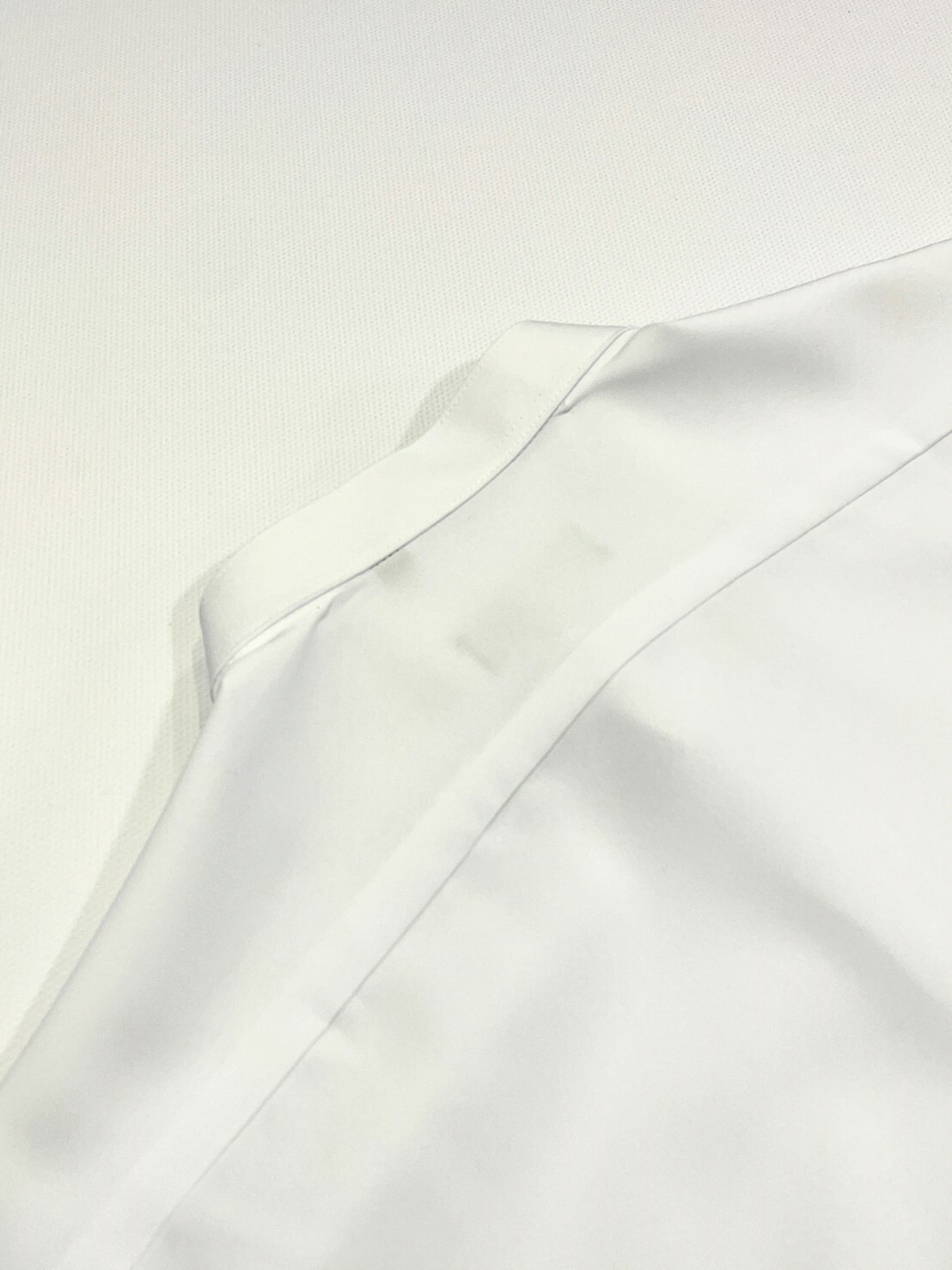 白色立領素面男長袖襯衫9