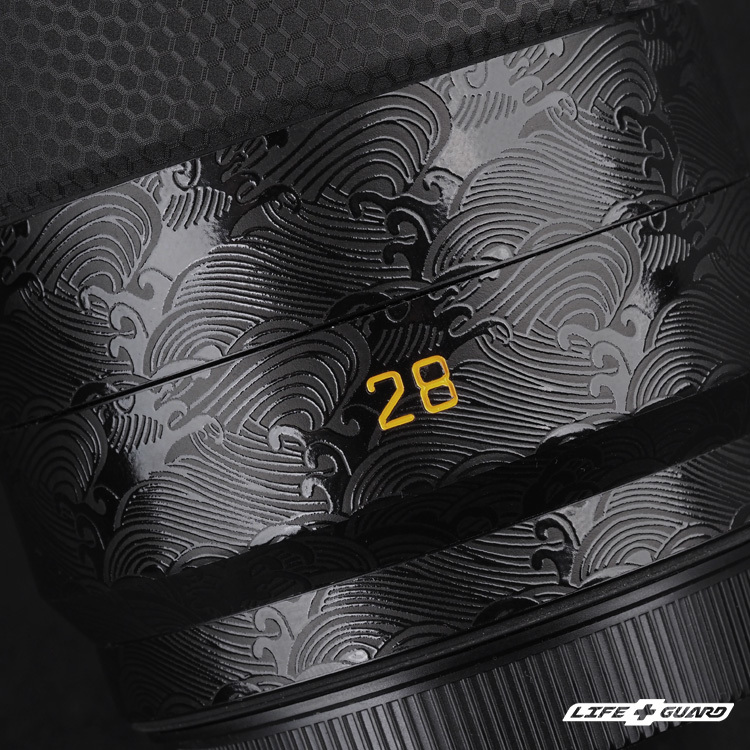 海浪黑貼膜質感特寫，LIFE+GUARD 設計風格