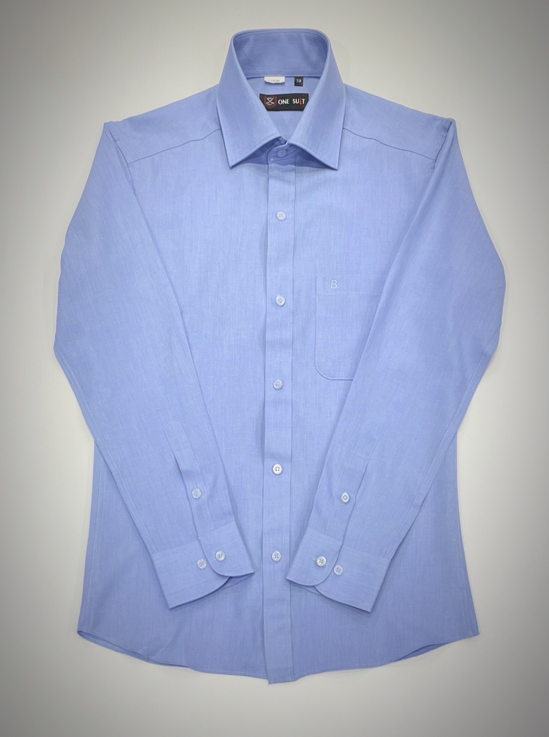 藍色男長袖襯衫6
