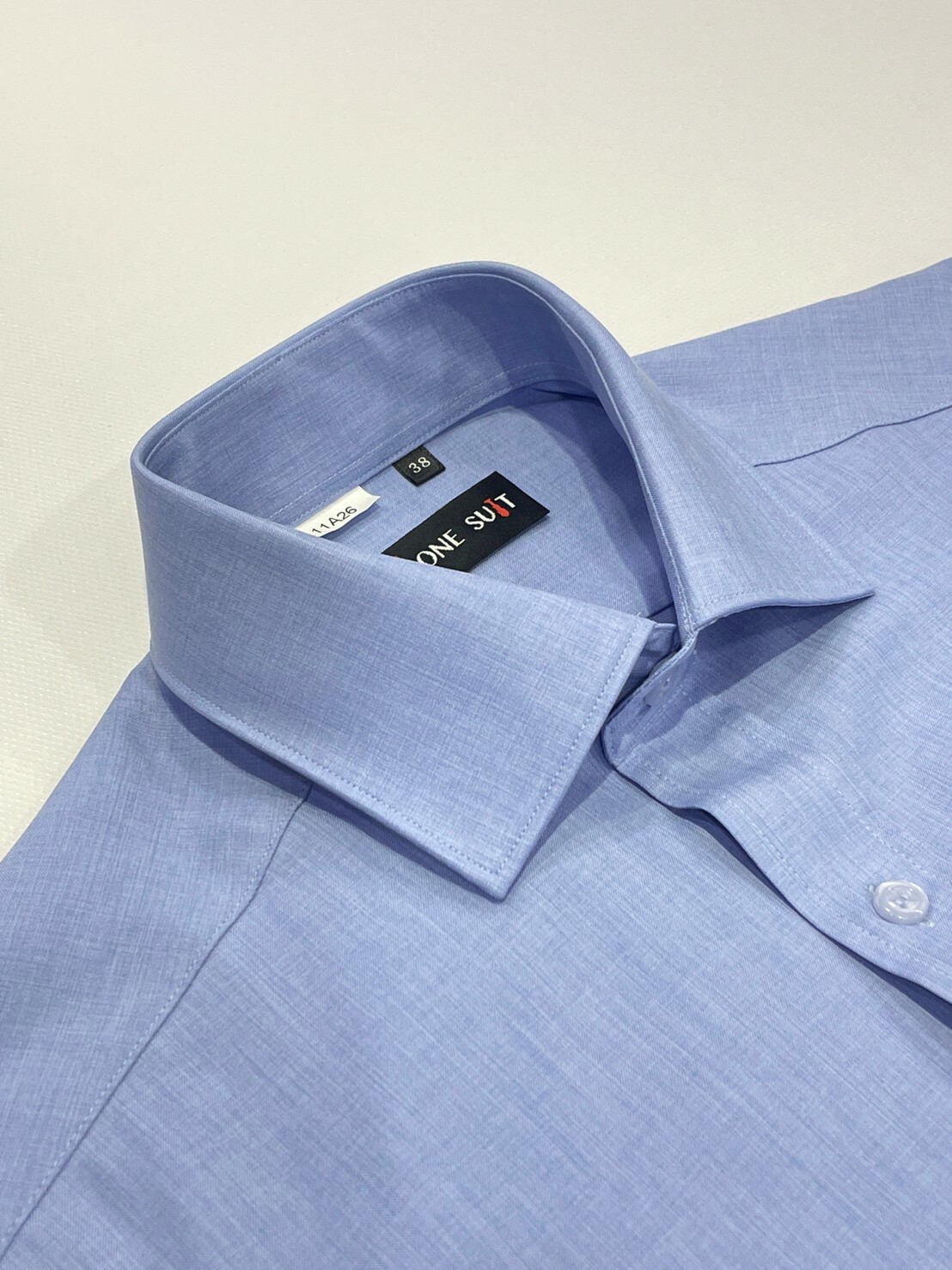 藍色男長袖襯衫7
