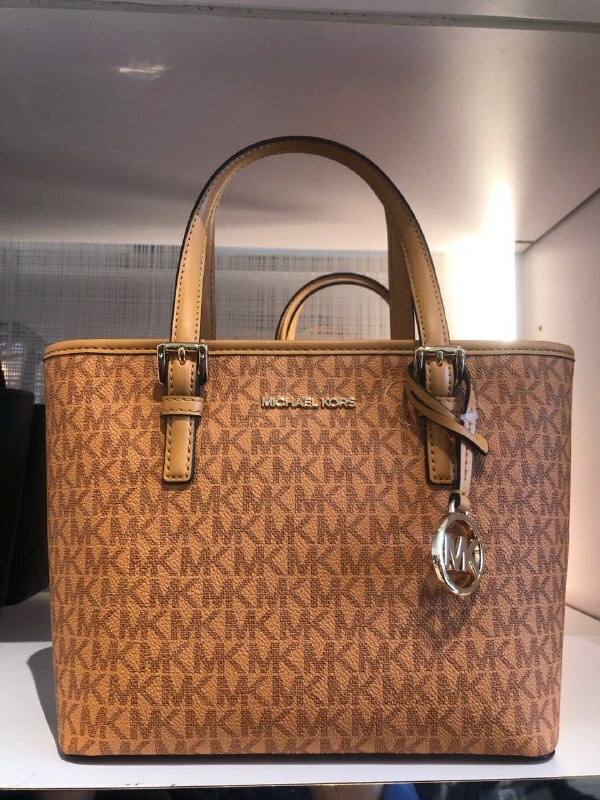[S] MICHAEL KORS 35F3GTVT0B JET SET TRAVEL XS CRYL CONV TZ TOTE,CIDER, 196237481672 (SMK860)
