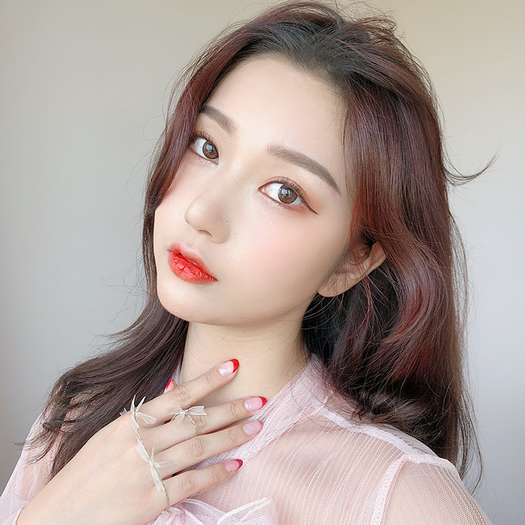 MAXIMAX 羽框靚彩色月拋 迷人棕3片裝