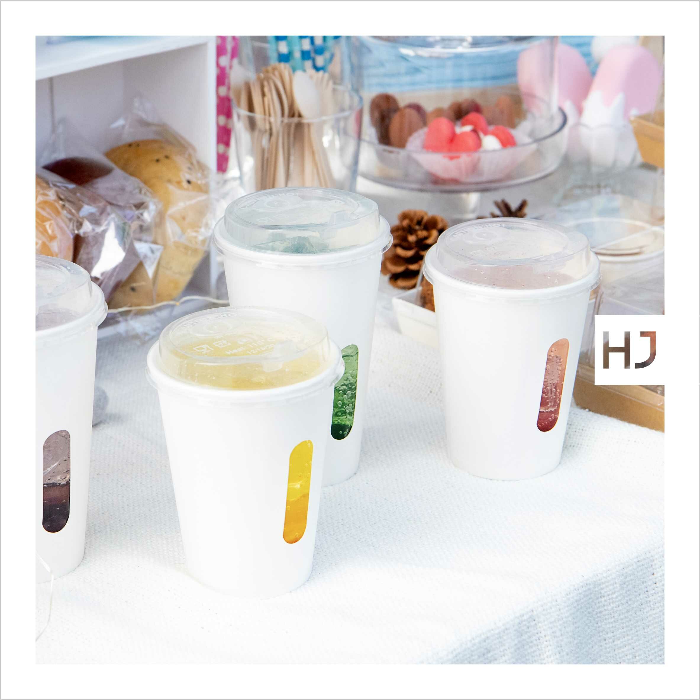 開窗冷熱共用杯 12oz 白色