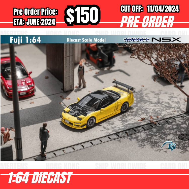 RS-$150  * Fuji * 1:64 Honda NSX MK1 NA Advance Yellow [OD09/04]
