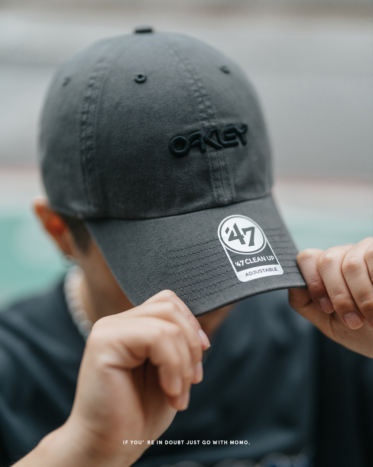 Oakley 47 Brand Remix Dad Cap 刺繡LOGO水洗老帽
