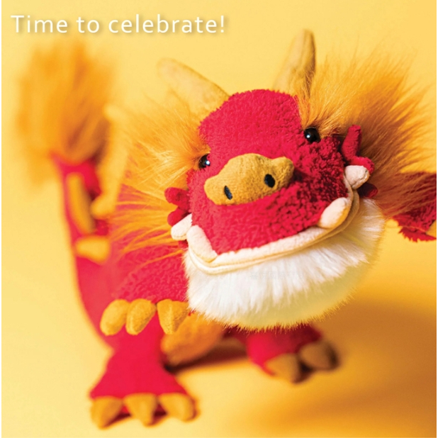 【樂森藥局】英國 Jellycat Festival Dragon 舞龍/木須龍、絨毛玩偶