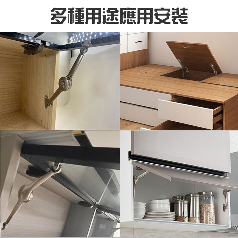 鋅合金櫥櫃門隨意停支撐桿（附配件螺絲）