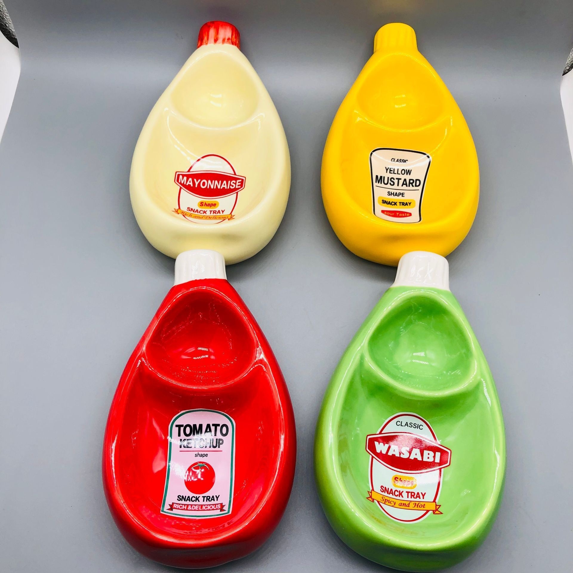 《3911》美式番茄醬按壓造型醬料碟