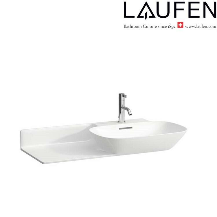 Laufen "Ino" 8.1330.1.000.104.1 + 8.9988.2.000.000.1 Wall Hung or Countertop Washbasin (With overflow) with 1 Tap Hole *SaphirKeramik*