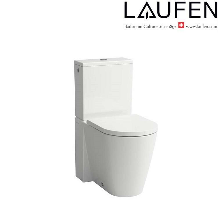 Laufen "Kartell by LAUFEN" 8.2433.7.000.231.1 + 8.2933.3.000.973.1 + 8.9133.3.000.000.1 Rimless Water Closet w/ Soft Closing Cover (Botton Left inlet)