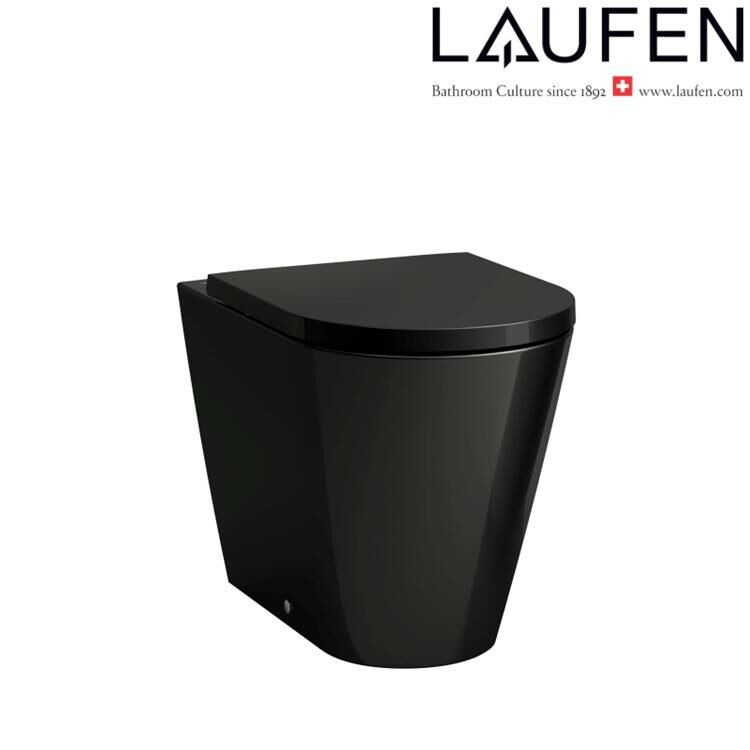 Laufen "Kartell by LAUFEN" 8.2333.7.020.000.1 + 8.9133.3.020.000.1 Rimless Floorstanding Toilet (LCC) w/ Soft Closing Cover