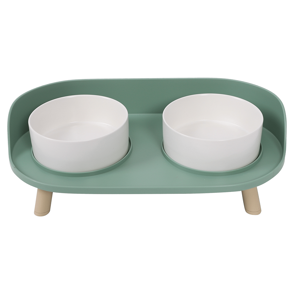 M-Pets 易洗防污陶瓷雙碗連架