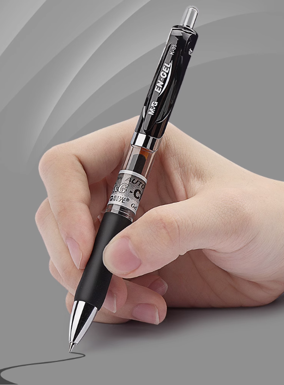 晨光按動中性筆 (黑色盒裝12支筆 送20支黑芯, 0.8kg)