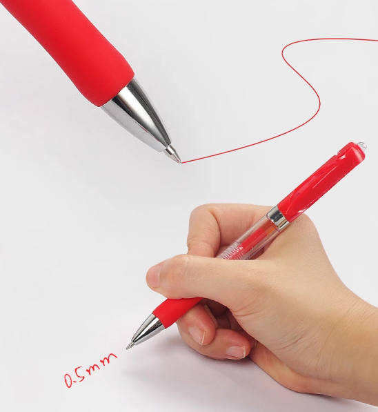 合慕按壓式圓珠筆 (紅色40支筆+100支筆芯, 1kg)