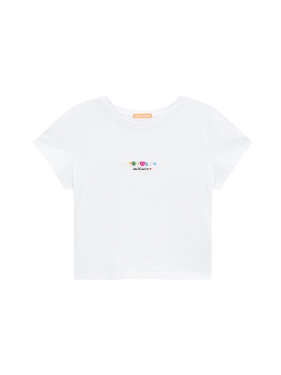 【as if calie】★CALIE BEADS BASIC T-SHIRT as if calie] CALIE BEADS BASIC T-SHIRT