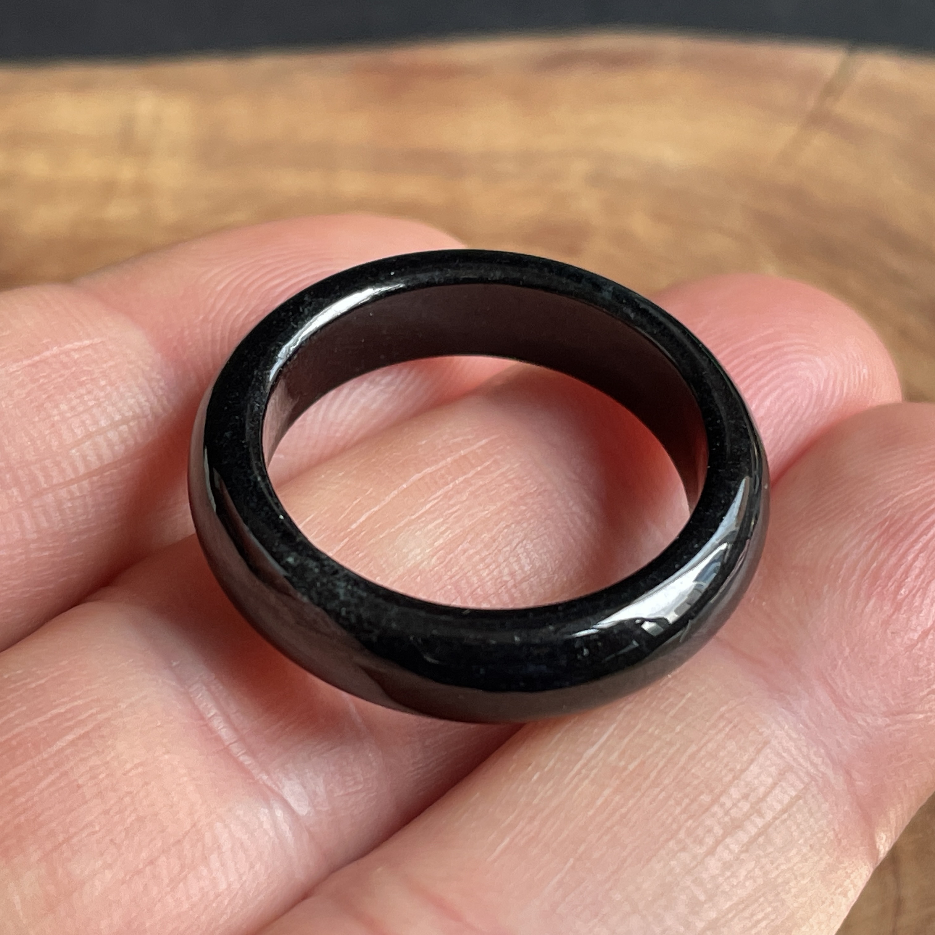 J2333 墨翠指環戒圈 (內徑20.1mm)