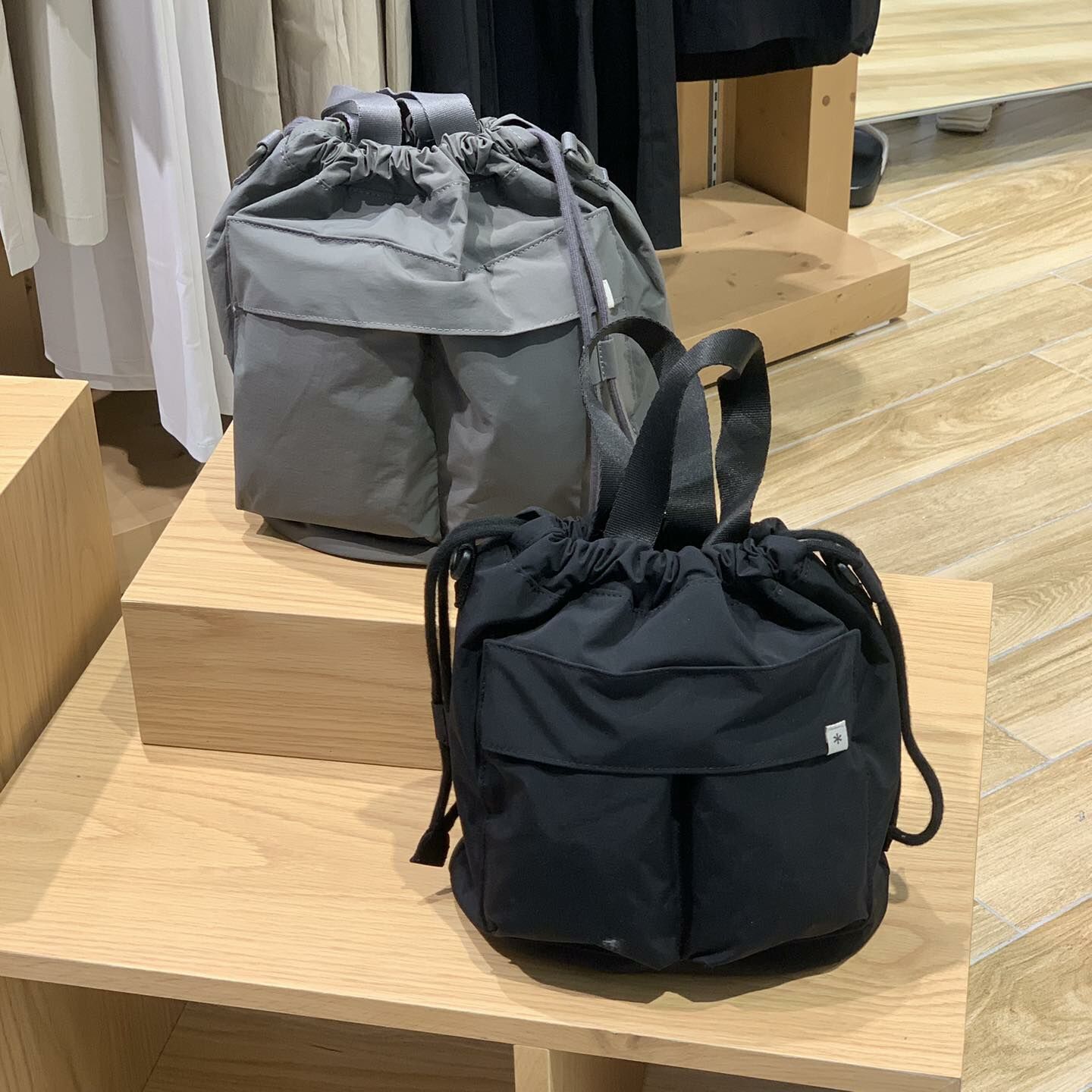 PEAK■Cample Large Bucket Bag■送料込 snow peak Cample Large Bucket Bag 25SS雙口袋水桶包大款