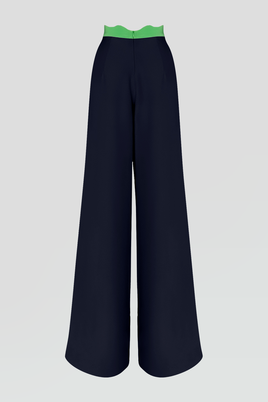 PEGGY HARTANTO｜RAKUGO 高腰波浪褲頭撞色落地褲