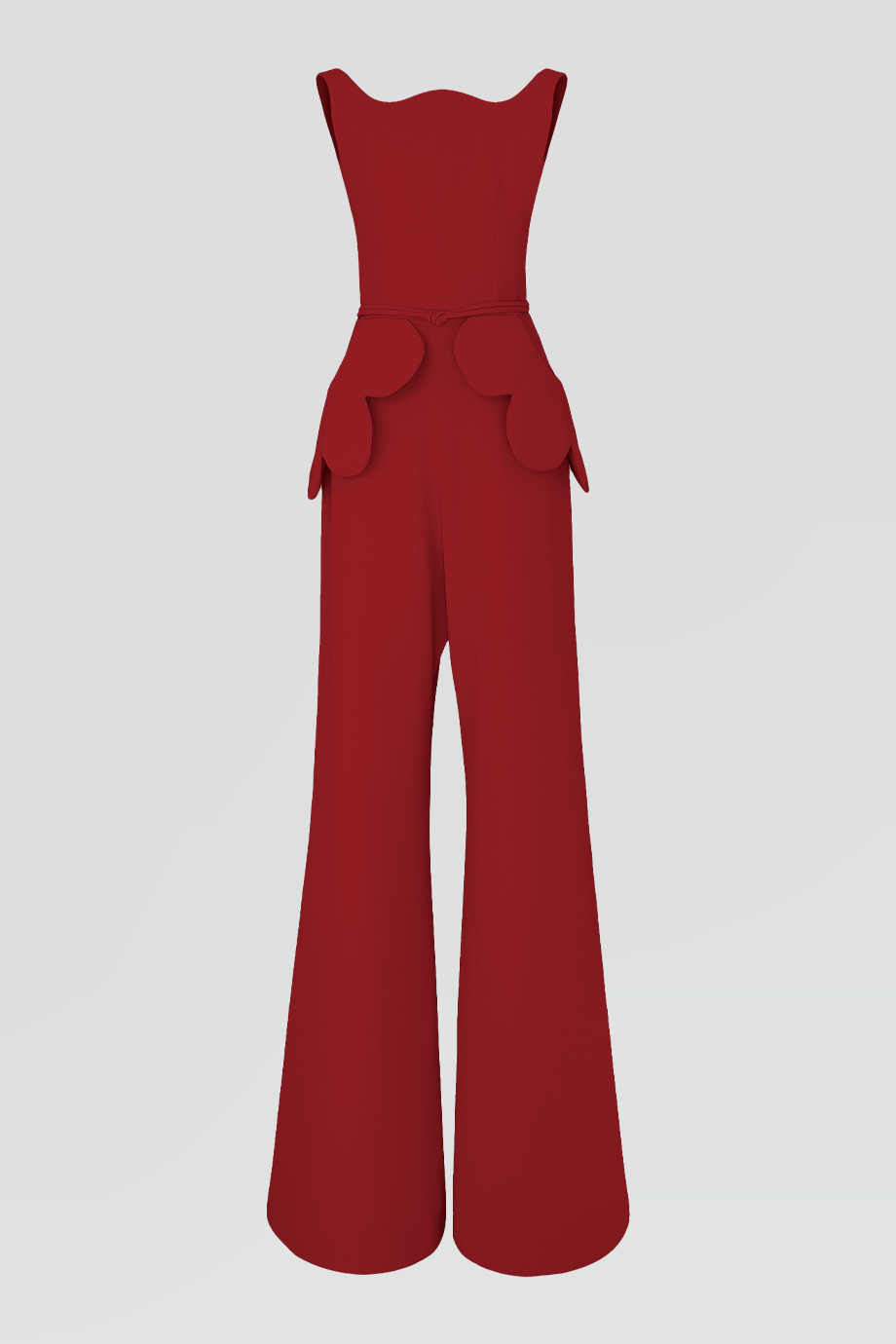 PEGGY HARTANTO｜DANGO 弧形領口花瓣設計連身褲