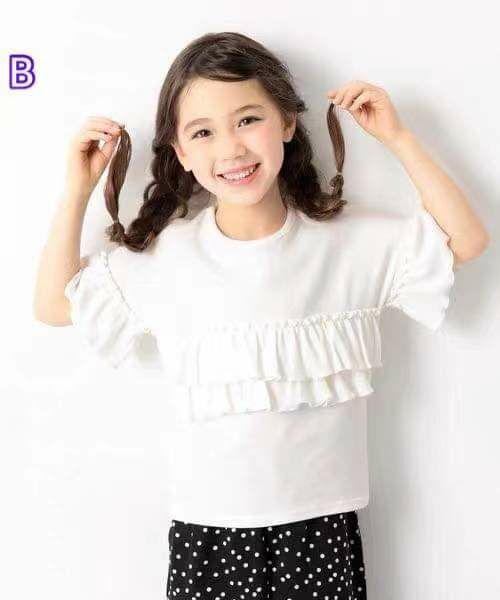 (現貨) 女童 Ruffle Design Tee (S04101)
