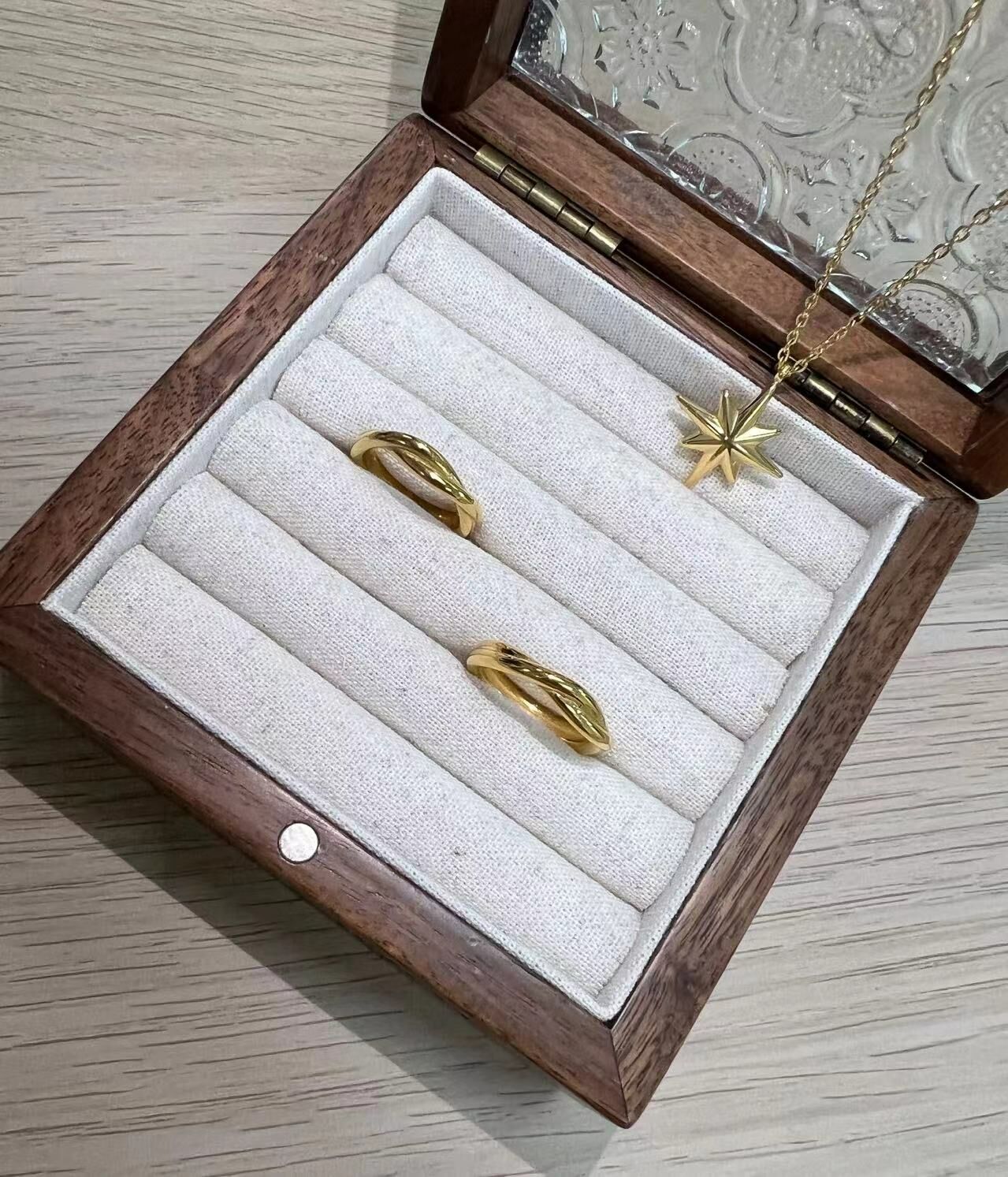 V03042 現貨-愛的纏綿雙層環繞戒