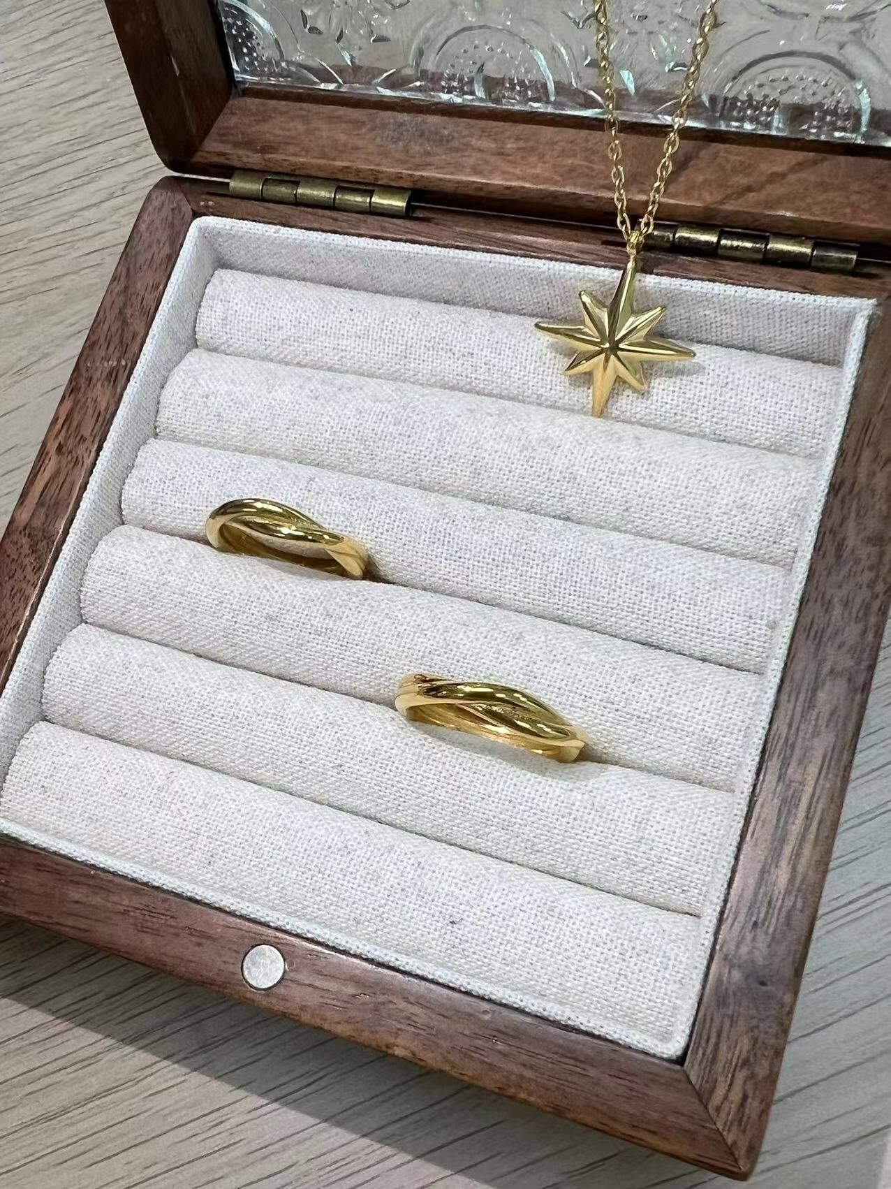 V03042 現貨-愛的纏綿雙層環繞戒