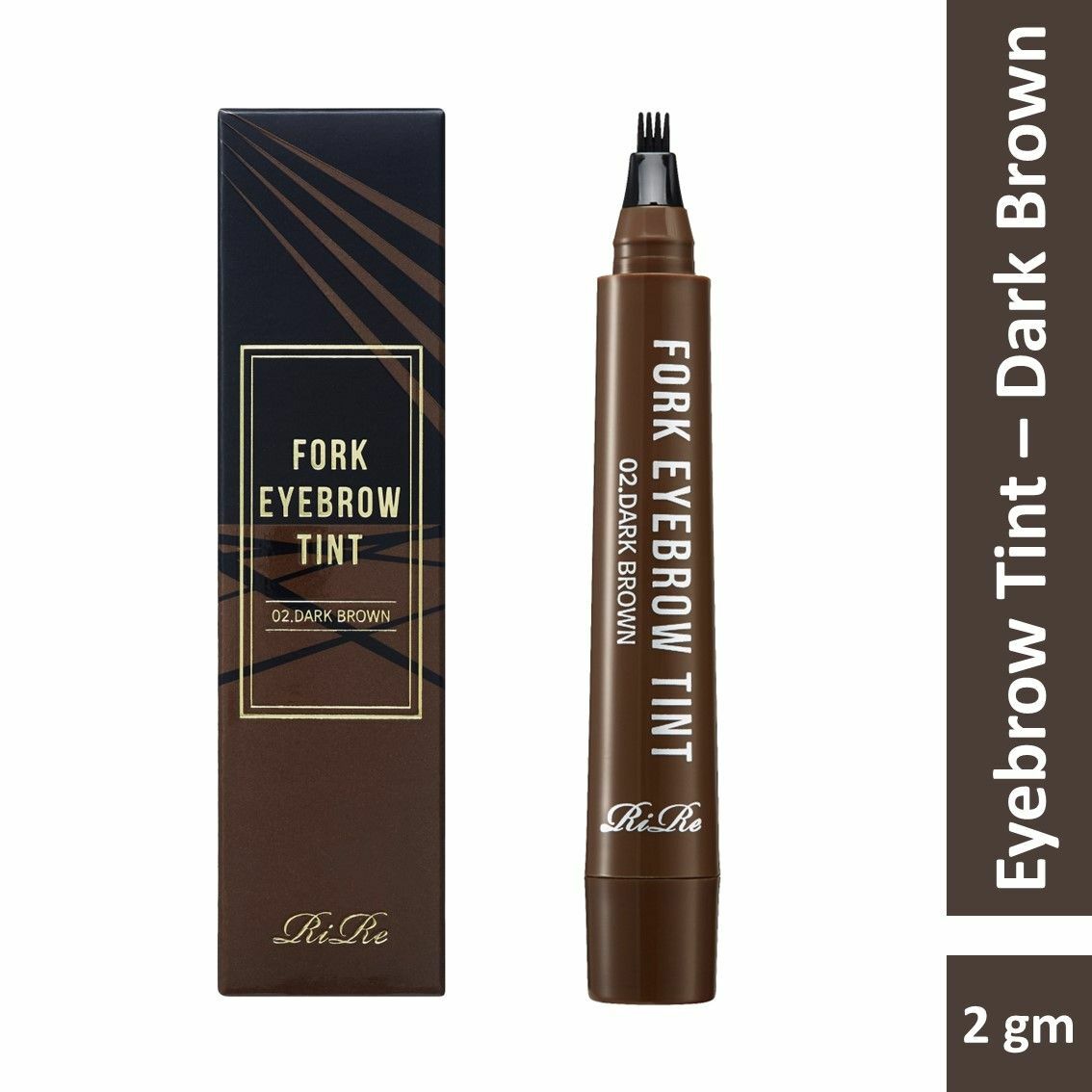 Rire Fork Eyebrow Tint【#02 Dark Brown】 